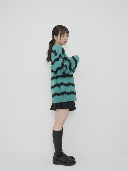 wave mohair knit