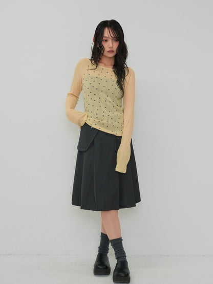 light dot raglan tops