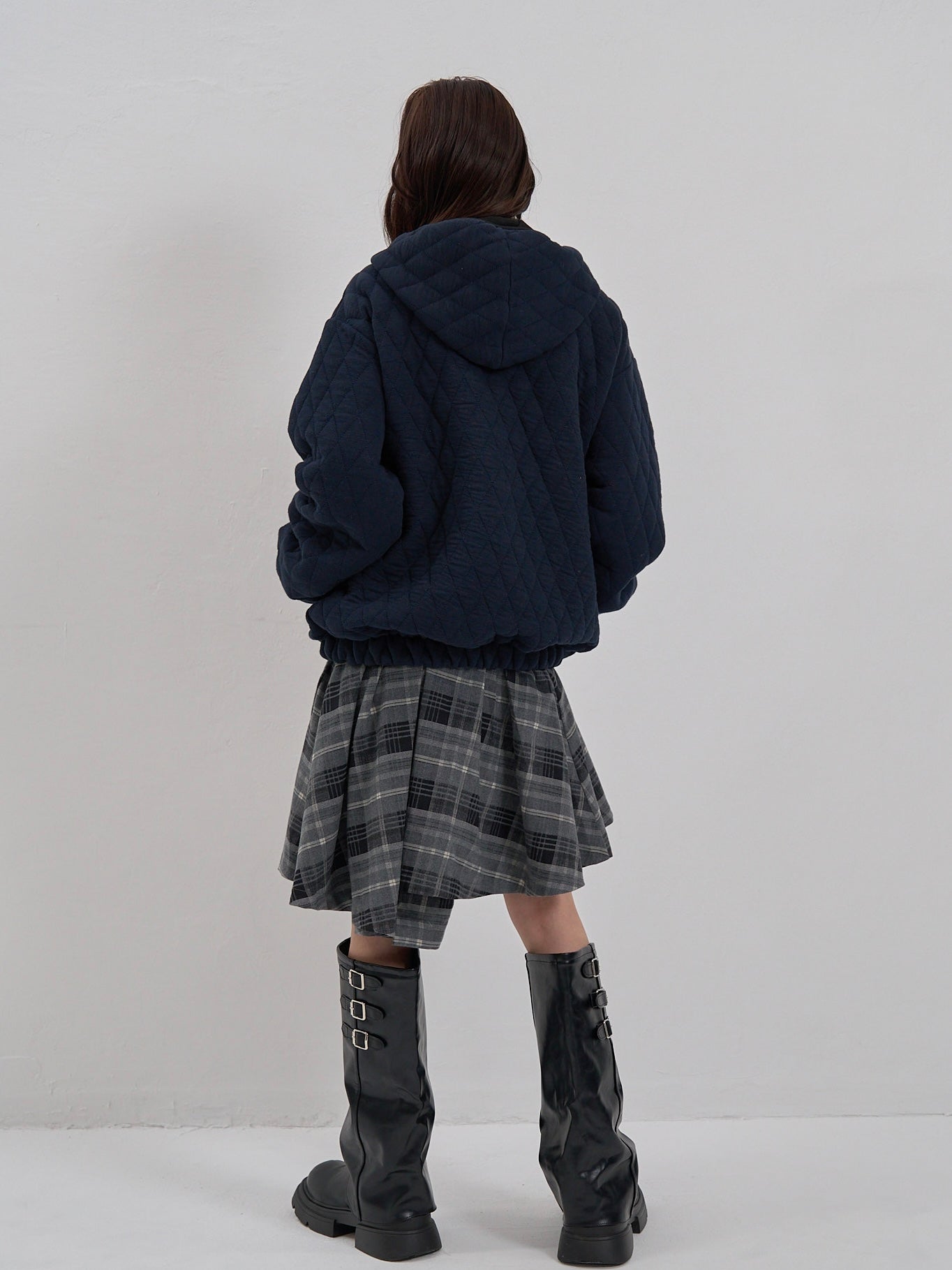 soft quilting hoodie