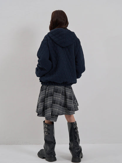 soft quilting hoodie