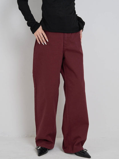 straight cotton pants