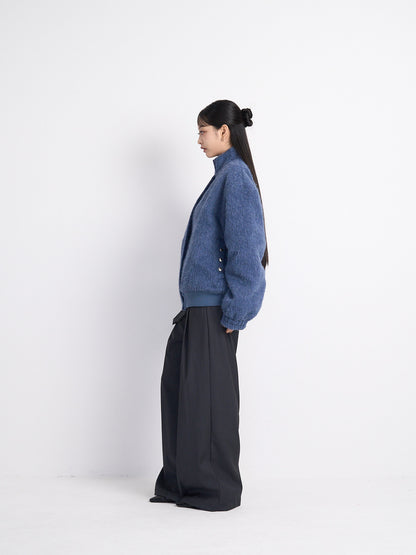 mohair snap blouson