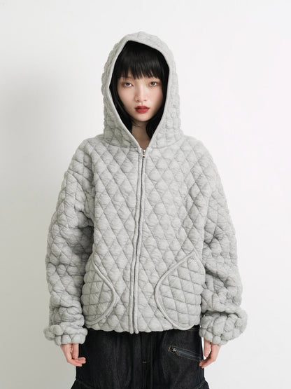 soft quilting hoodie