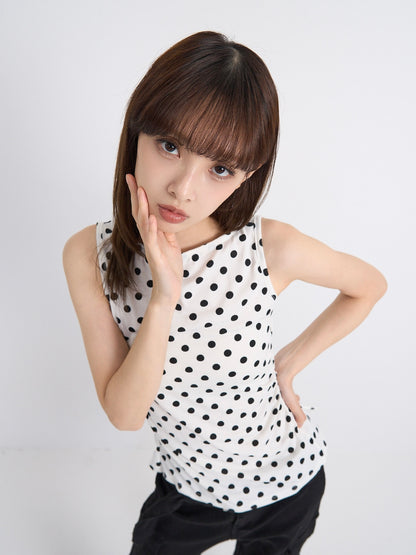 dot back cut out tops
