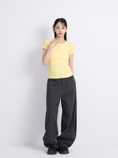 star dot balloon pants