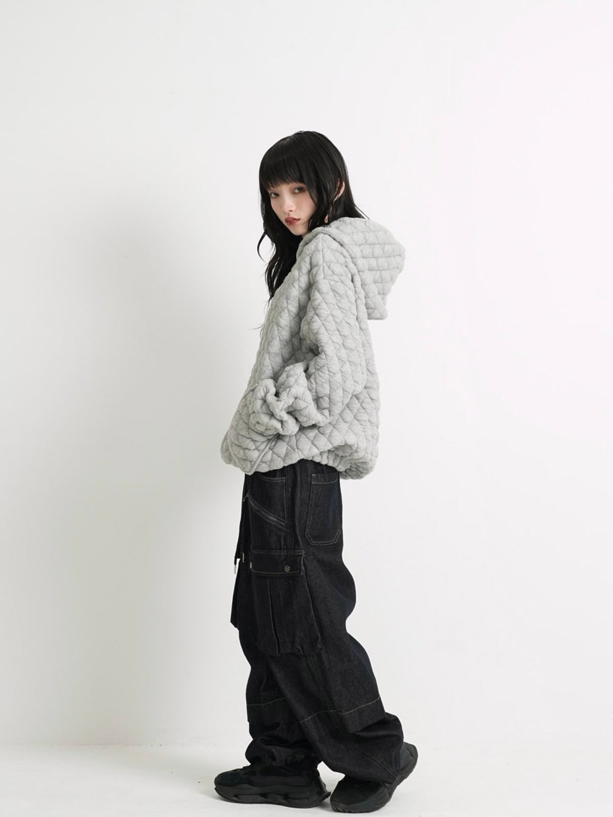 soft quilting hoodie