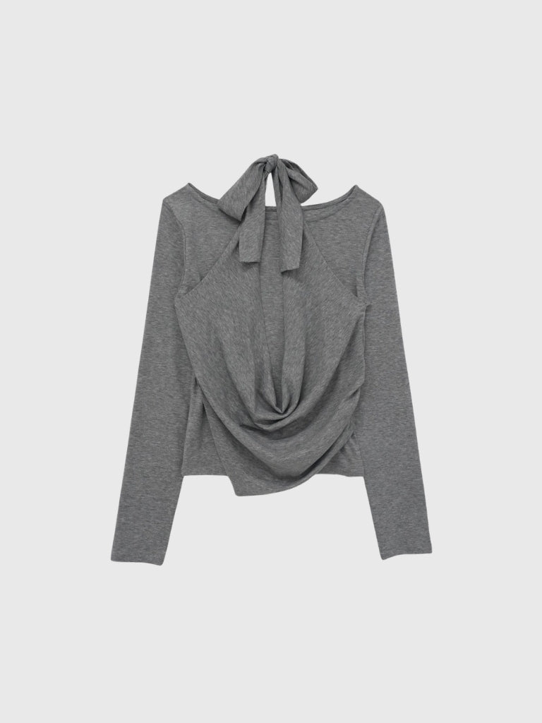 halter drape tops
