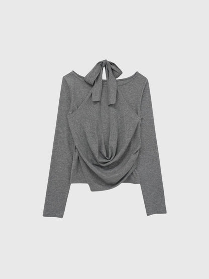 halter drape tops