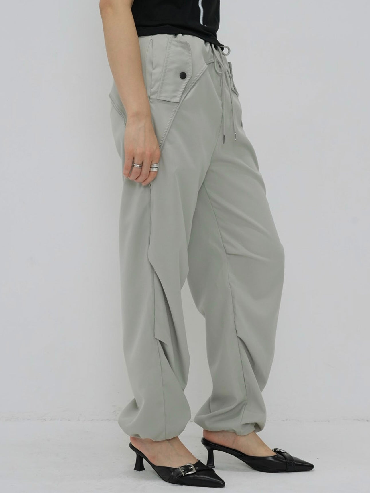 drawstring cargo pants