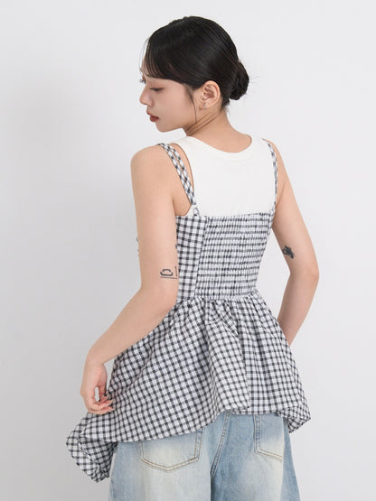 shirring peplum tops