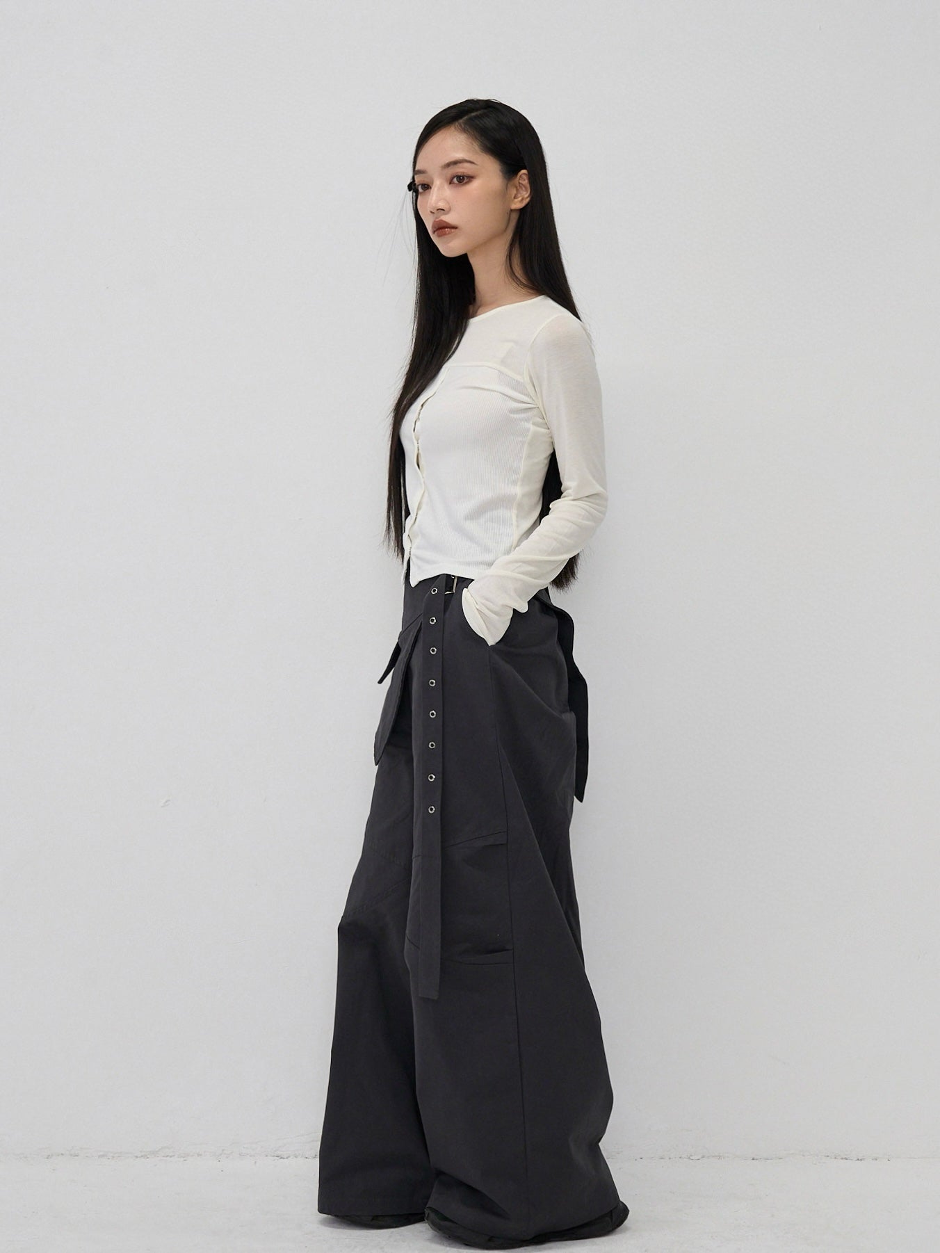wrap cross pants