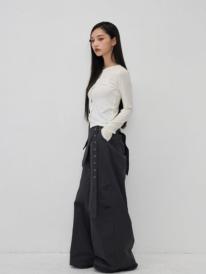 wrap cross pants