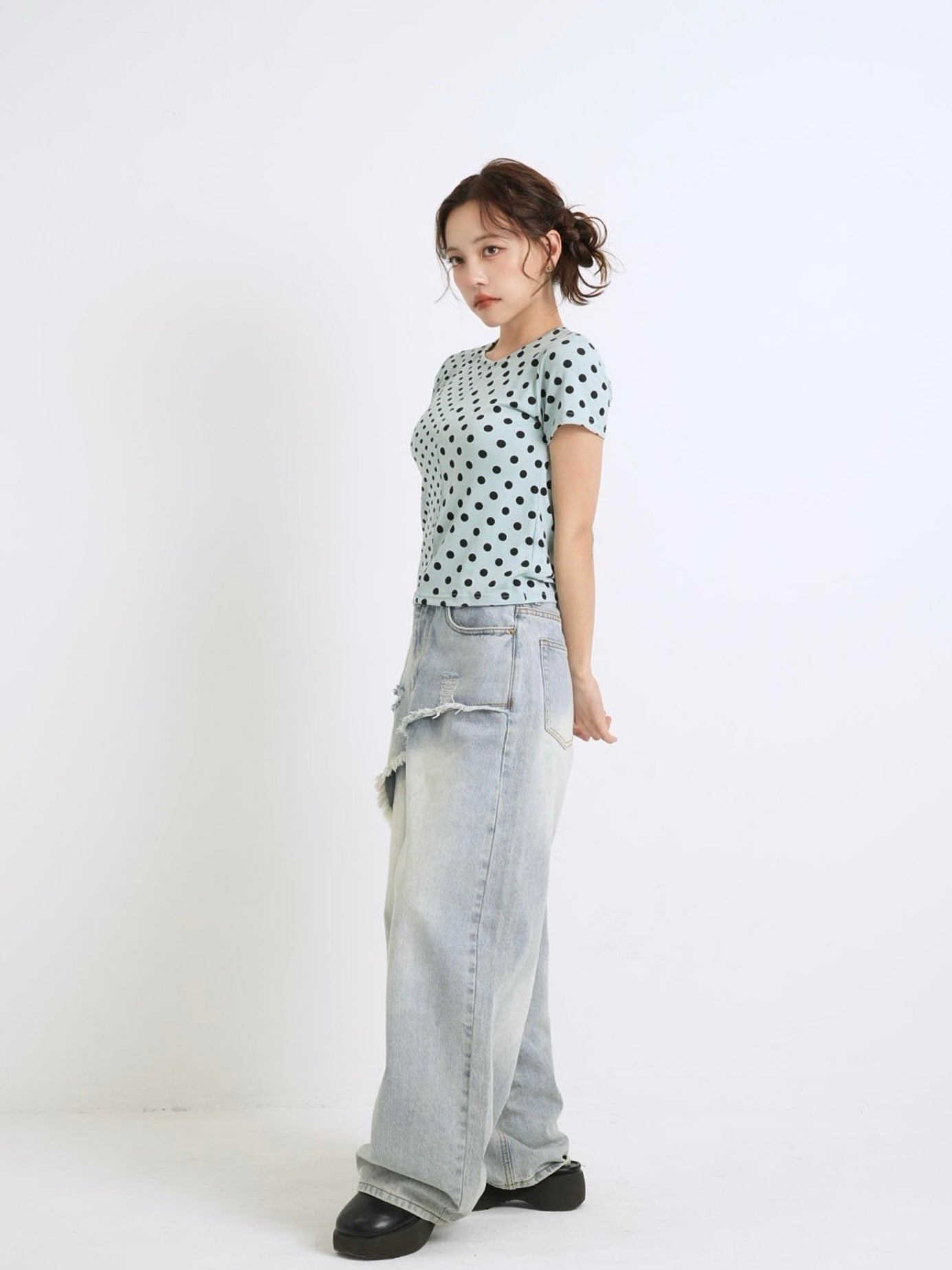 panel half dot tops