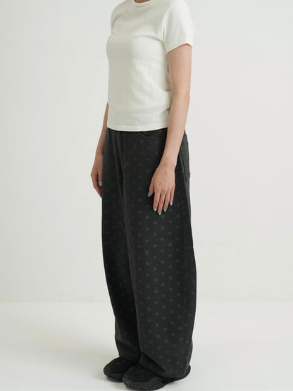 star dot balloon pants