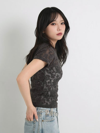 flower lace t