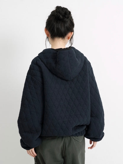soft quilting hoodie