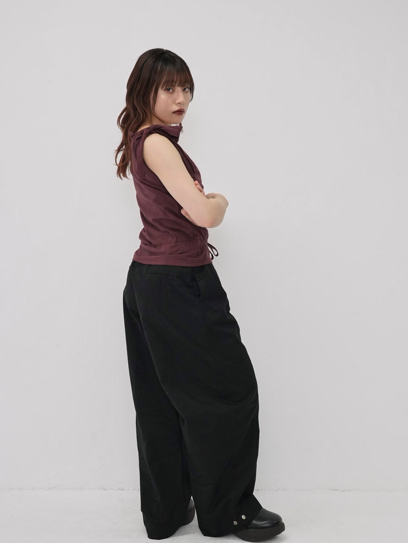 ribbon strap gather tops