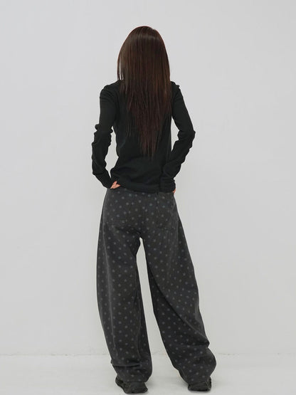 star dot balloon pants