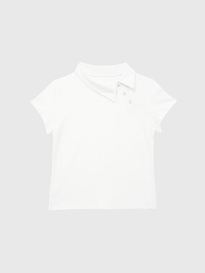 mini collar compact tops