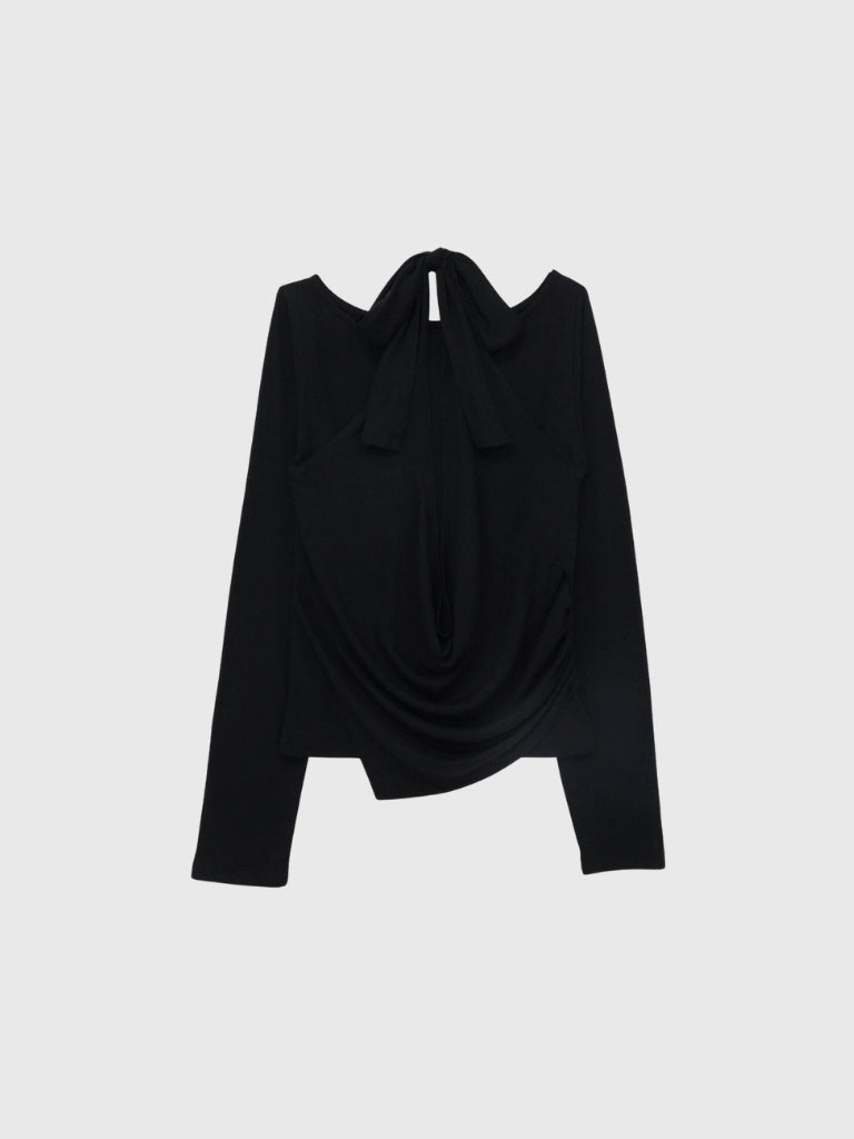 halter drape tops