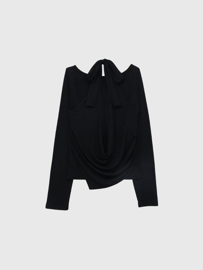 halter drape tops