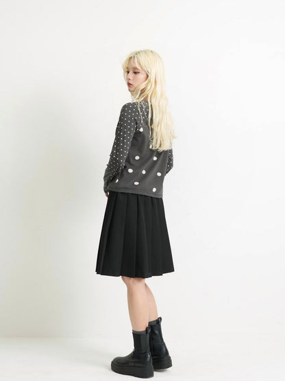 dot mix raglan tops
