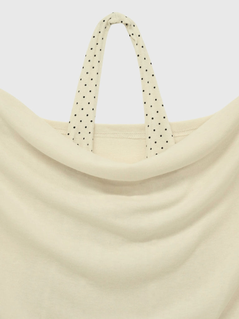 drape dot layered tops