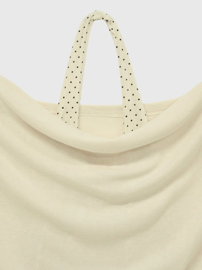 drape dot layered tops