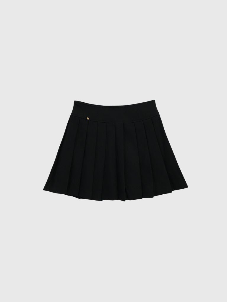 pleats mini skirt