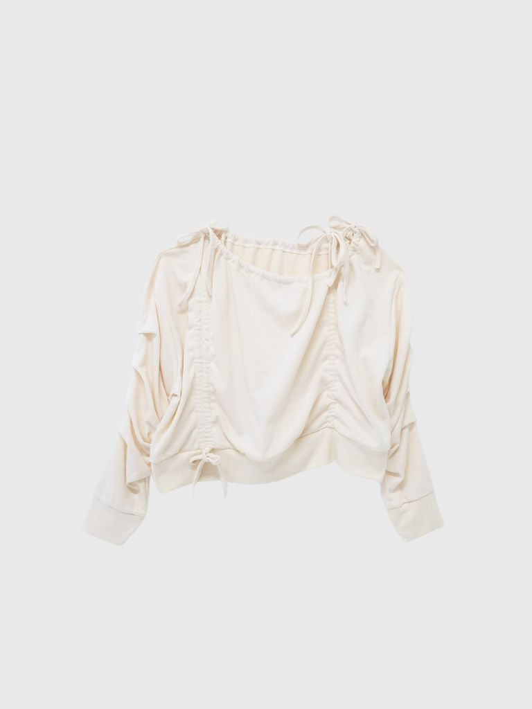 ribbon off shoulder tops