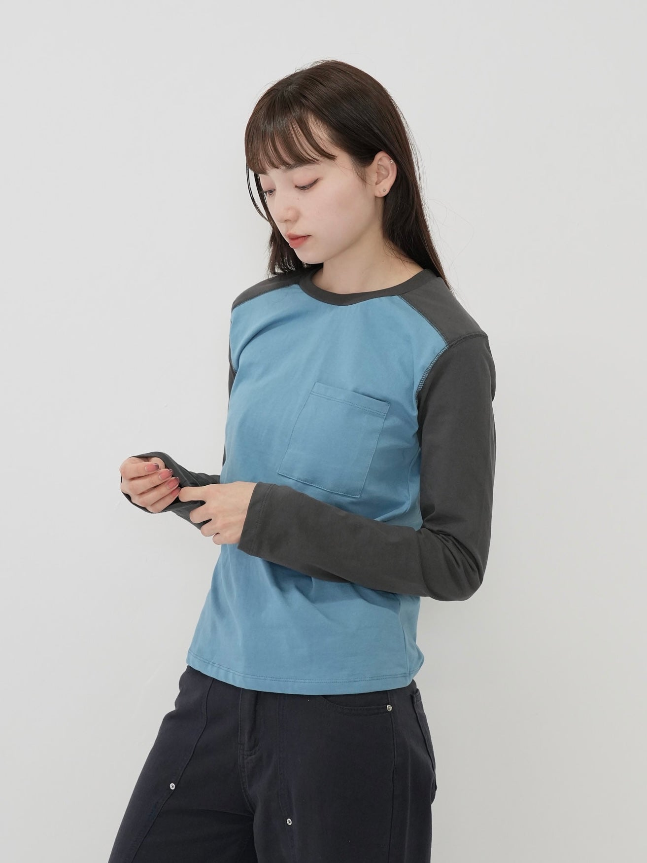 pocket raglan t