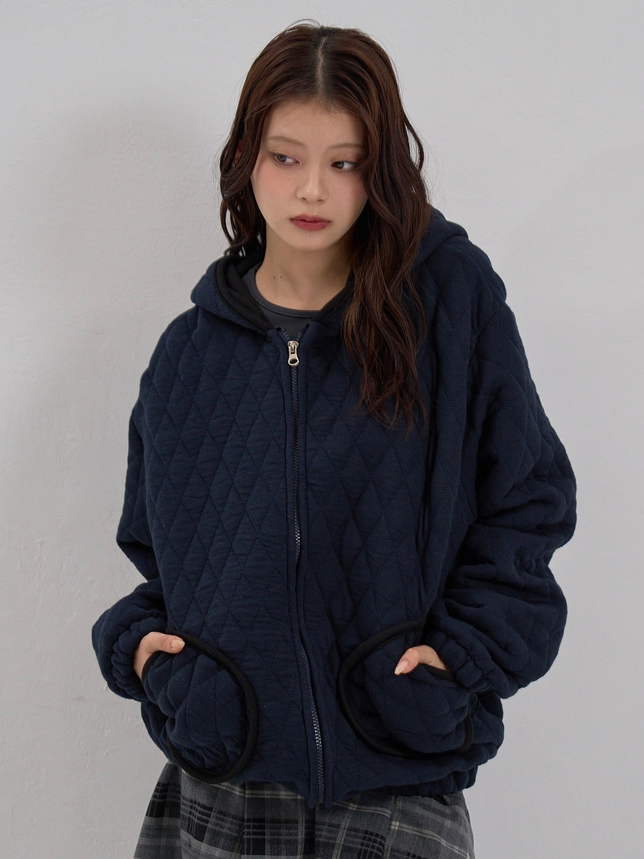 soft quilting hoodie