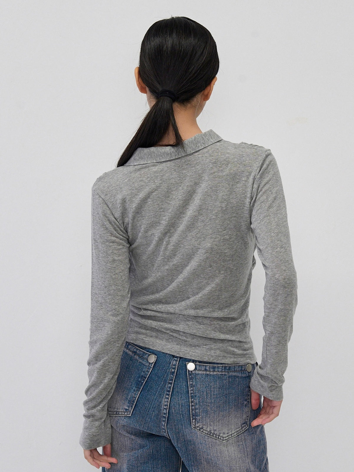 curve collar tops