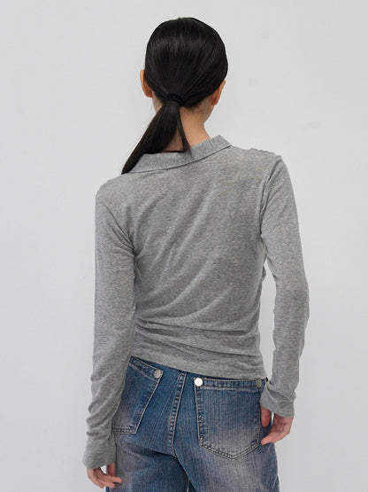 curve collar tops