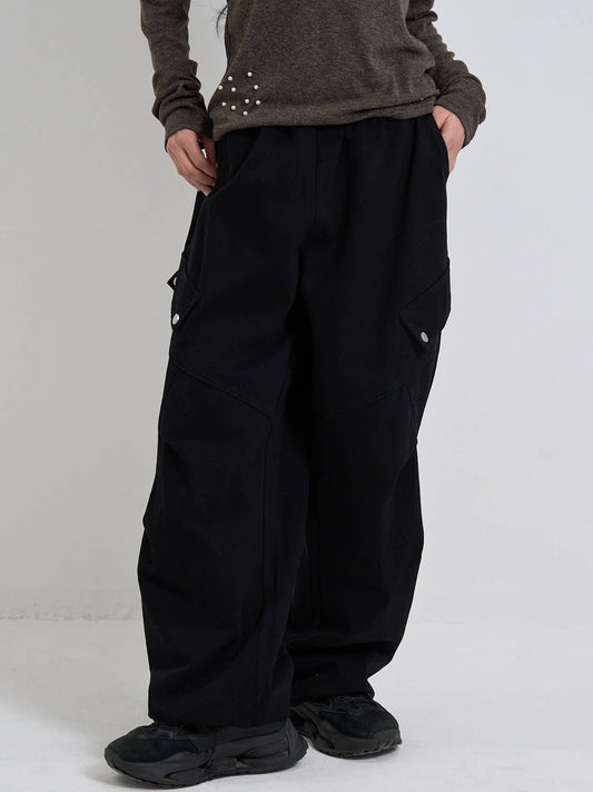 cargo jogger wide pants