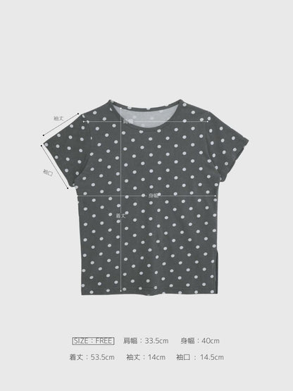 sideslit dot tops