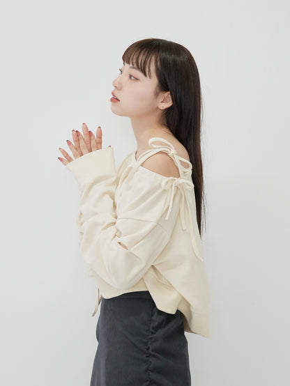 ribbon off shoulder tops