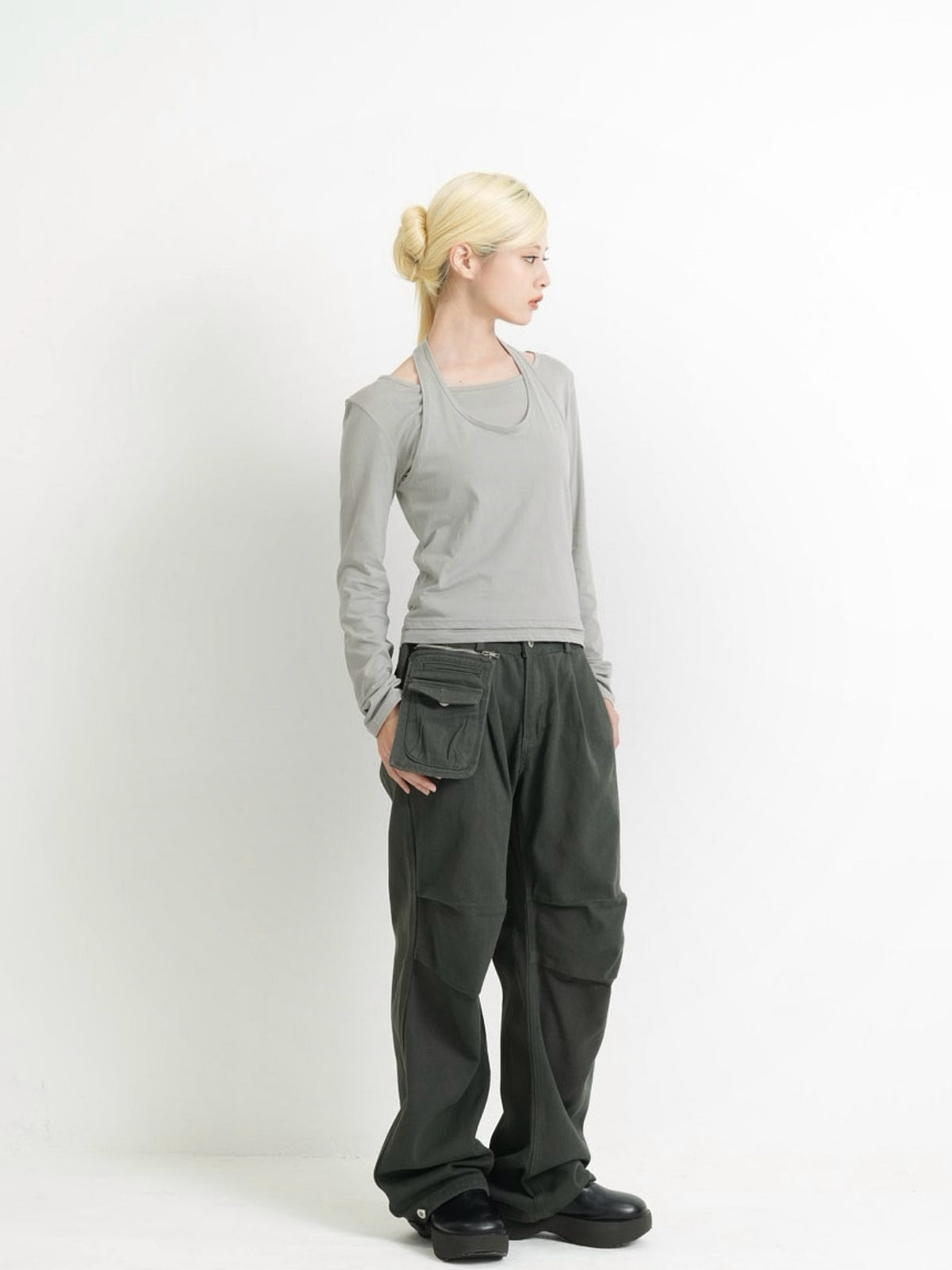 panel pocket cargo pants