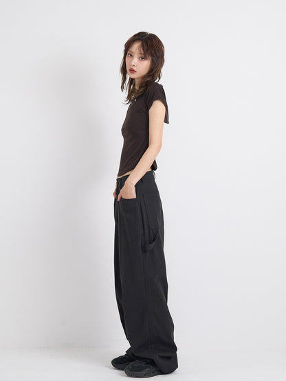 dot pocket pants