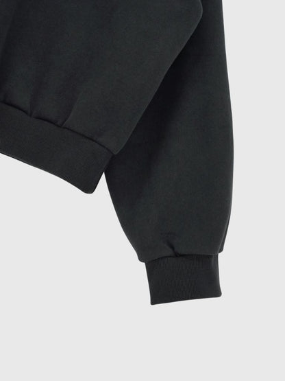 studs neck cropped sweat tops