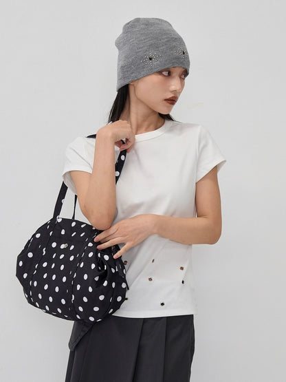 polka dot bag