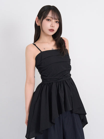 shirring peplum tops