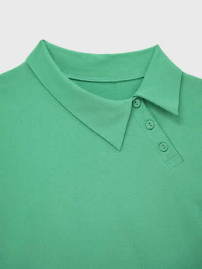 mini collar compact tops