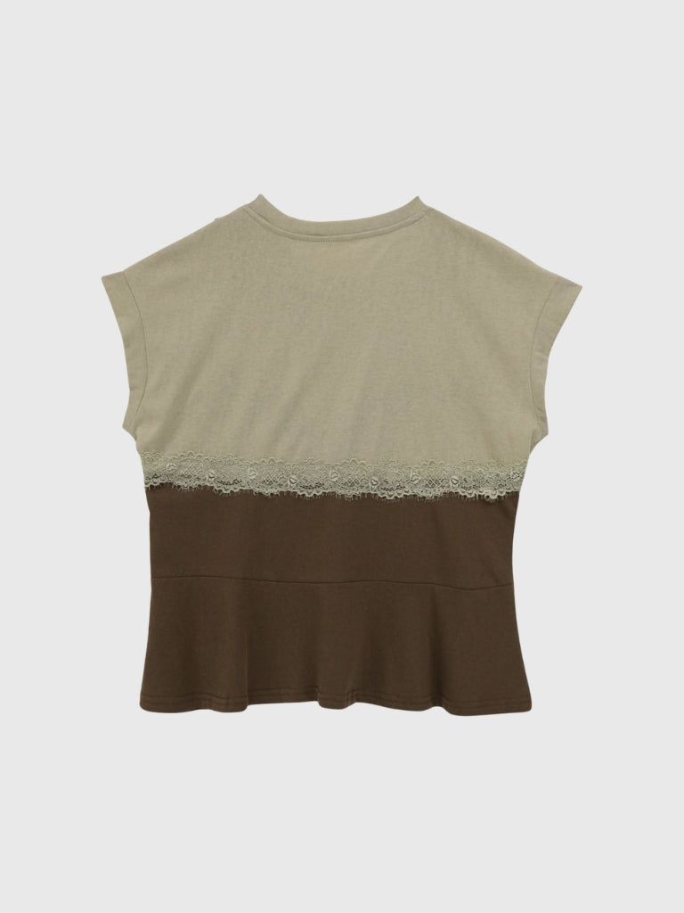 lace bustier layered tops