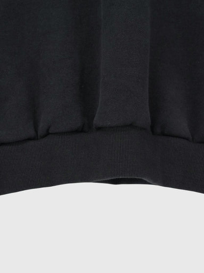 studs neck cropped sweat tops