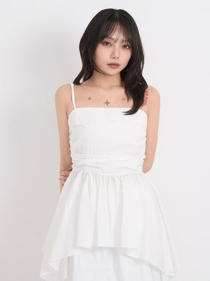 shirring peplum tops