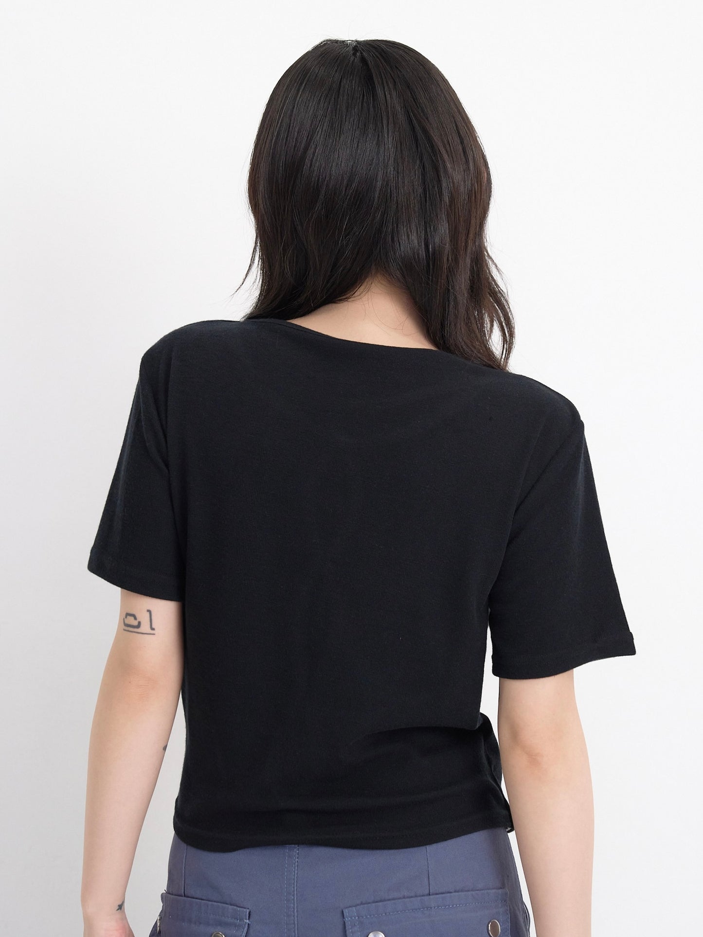 cut out stripe tops