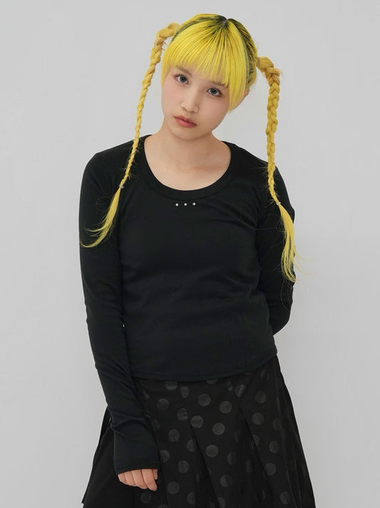 u neck stud tops