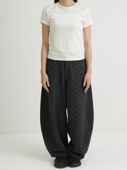 star dot balloon pants
