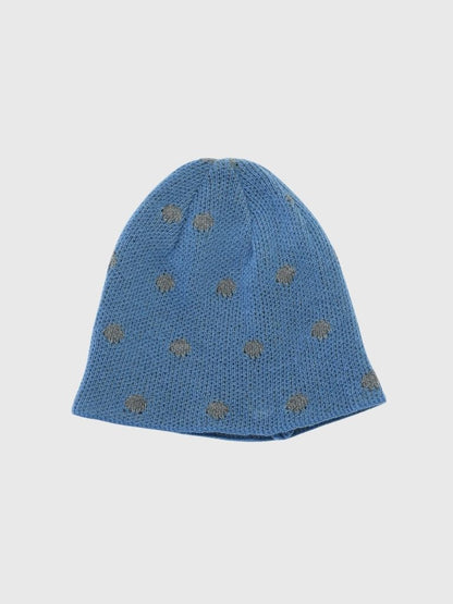 dot knit beanie